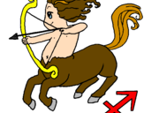 Coloring page Sagittarius painted by4-25-11<3