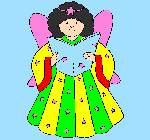 Coloring page Fairy painted bysaloni