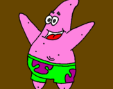 Coloring page Patrick Star painted byl dragoa