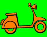 Coloring page Vespa painted byVESPA