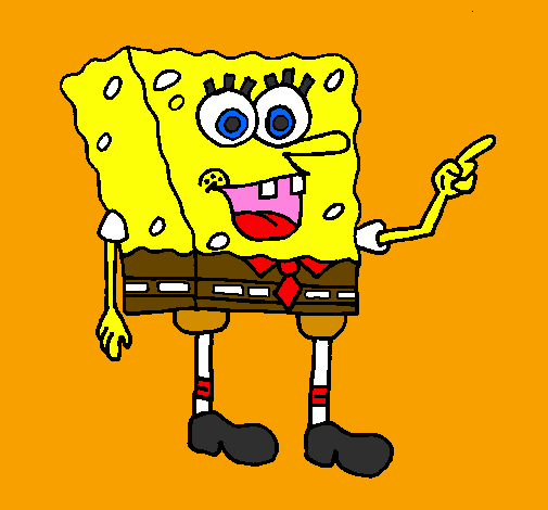 Coloring page SpongeBob painted bytest
