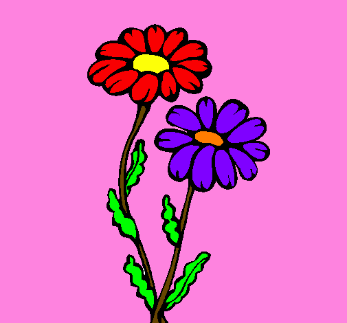 Coloring page Daisies painted byHIYA