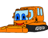 Coloring page Digger painted bykalel