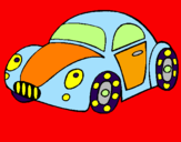 Coloring page Toy car painted byFusca LD 5
