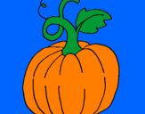 Coloring page Pumpkin painted byandre