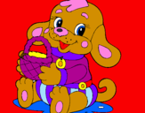 Coloring page Puppy IV painted bylalachica