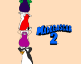 Coloring page Madagascar 2 Penguins painted byBritta