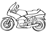 Coloring page Motorbike painted bycv