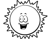 Coloring page Sun painted bycv