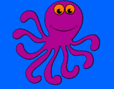 Coloring page Octopus 2 painted byMAMAPAPA