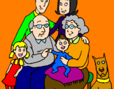 Coloring page Family  painted bypablo