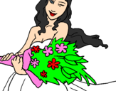 Coloring page Bunch of flowers painted byeunecis
