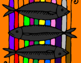 Coloring page Fish painted bycaroline