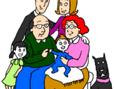 Coloring page Family  painted byvfgrr4g4trhghhthrgyty459
