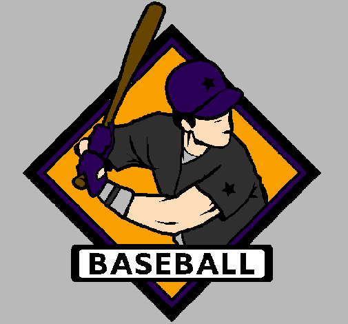 Coloring page Baseball logo painted byRATS