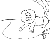 Coloring page The Lion King painted byvi
