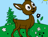 Coloring page Fawn painted byvfgrr4g4trhghhthrgyty459