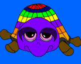 Coloring page Turtle painted byPaige
