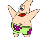 Coloring page Patrick Star painted byuriel