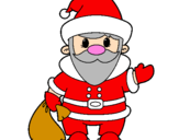 Coloring page Father Christmas 4 painted byeunecis