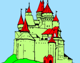 Coloring page Medieval castle painted bylucas