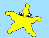 Coloring page Starfish 4 painted bylucas