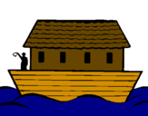 Coloring page Noah's ark painted bytitanic