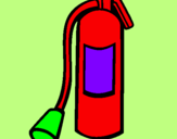 Coloring page Fire extinguisher painted bylucas