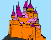 Coloring page Medieval castle painted byLewis