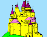 Coloring page Medieval castle painted byGracie