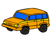 Coloring page 4x4 car painted byCarmen Air