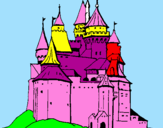 Coloring page Medieval castle painted byKayleigh