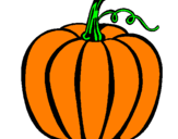 Coloring page Big pumpkin painted byHELENA