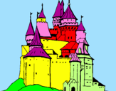 Coloring page Medieval castle painted byMaisy