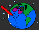 Coloring page Global warming painted byvince
