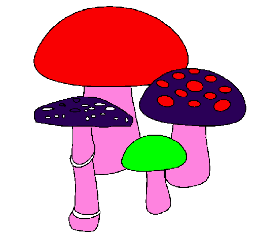 Coloring page Mushrooms painted byponyland