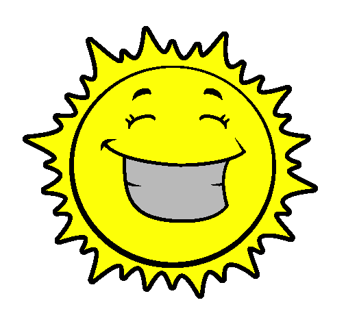 Coloring page Happy sun painted byyen2x