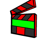 Coloring page Clapperboard painted bysandu