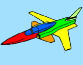 Coloring page Jet painted bymartin gui