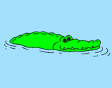 Coloring page Crocodile 2 painted byyen2x