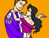 Coloring page Royal dance painted byvfgrr4g4trhghhthrgyty459