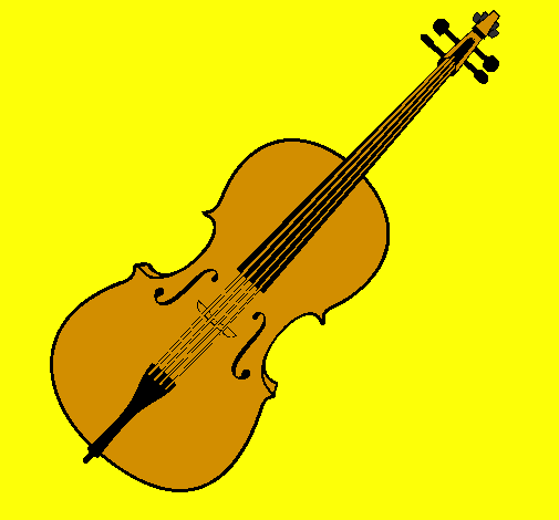 Coloring page Violin painted byleticr2