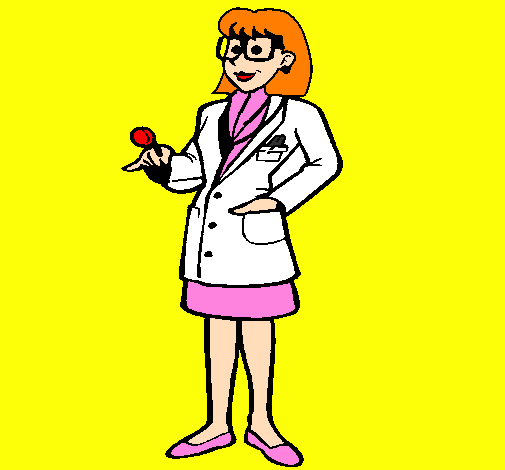 Coloring page Doctor with glasses painted byleticr2