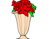 Coloring page Vase of flowers painted byyen2x