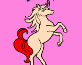 Coloring page Unicorn painted byponyland