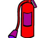 Coloring page Fire extinguisher painted bysandu