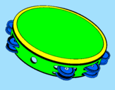 Coloring page Tambourine painted byleticr2