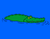 Coloring page Crocodile 2 painted byobed
