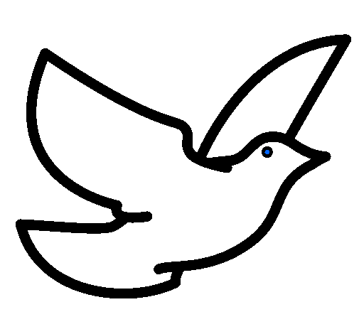 Coloring page Dove of peace painted byLukas