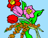 Coloring page Bunch of flowers painted by~ Lejla  ~